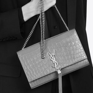 SOLD 🎉SAINT LAURENT Croc Kate Monogram Tassel Bag